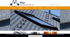 Desktop Screenshot of mayr-metall.com